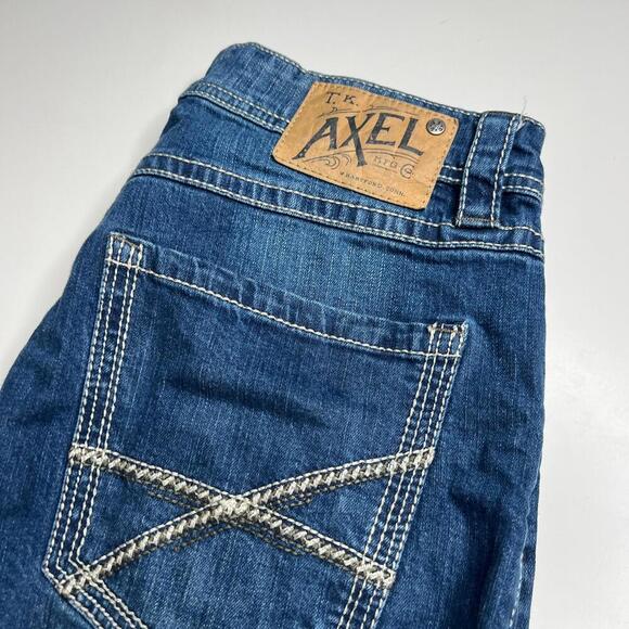 T.K. Axel Brand Jeans Men’s W32 L32 Athletic Fit Stretch Blue Denim - Picture 13 of 13